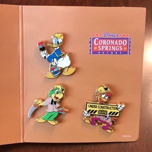 Three Caballeros Coronado Springs Resort pin set